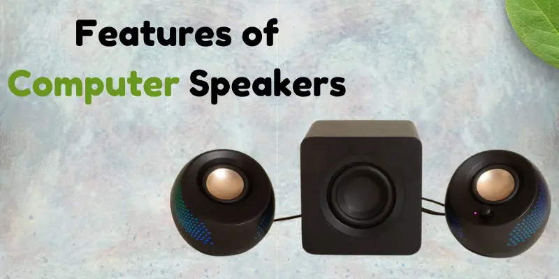 Features of Computer Speakers 1 features of computer speakers