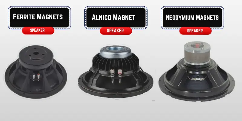 types of speaker magnets types of speaker magnets